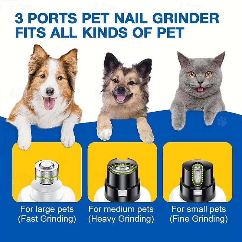 Dog Nail Grinders Painless USB Charging Rechargeable Pet Nail Clippers Quiet Electric Dog Cat Paws Nail Tools 2026 - $29.99 –P3