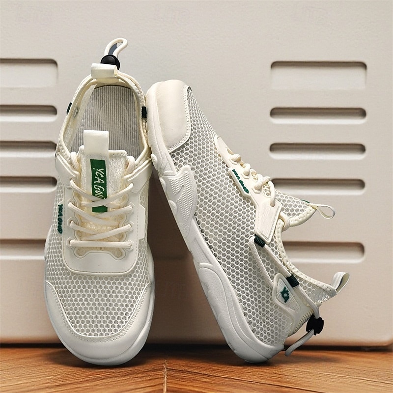 Scarpe da acqua bianche da uomo, traspiranti, leggere e ad asciugatura rapida, ideali per attività acquatiche, passeggiate in spiaggia, trekking fluviale e viaggi estivi all'aria aperta. del 2026 a $32.99 –P14