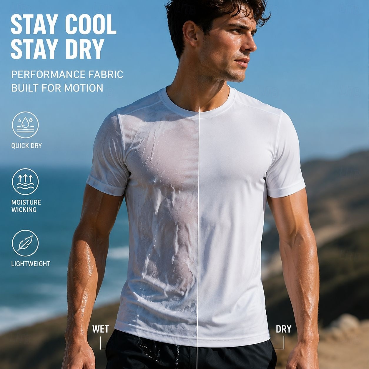 Men's T Shirt Tee Top Short Sleeve Crew Neck Summer Spring All Seasons Plain Casual Athletic Quick Dry Slim Basic Casual Daily Sports Black White Gray Top Tee for Men 2026 - $16.99 –P1