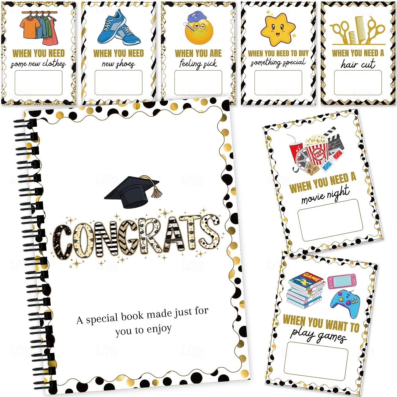 Álbum de tarjetas de regalo de graduación 2026, un portatarjetas de regalo esencial para graduados que se independizan, portatarjetas sorpresa de cumpleaños para paquetes de regalo creativos, regalo 2026 - $14.99 –P2