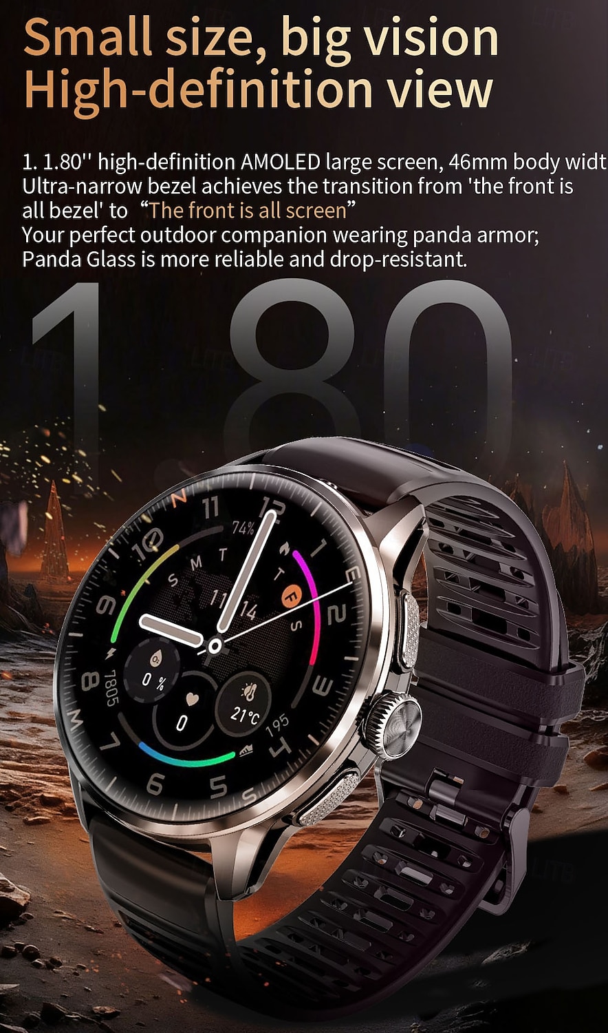 5G smartwatch met simkaartslot, Android smartwatch voor heren met draaibare camera voor fotografie, wifi, GPS-ondersteuning, sociale media-apps zoals TikTok, Instagram en YouTube, en een eigen 2026 - $116.24 –P2