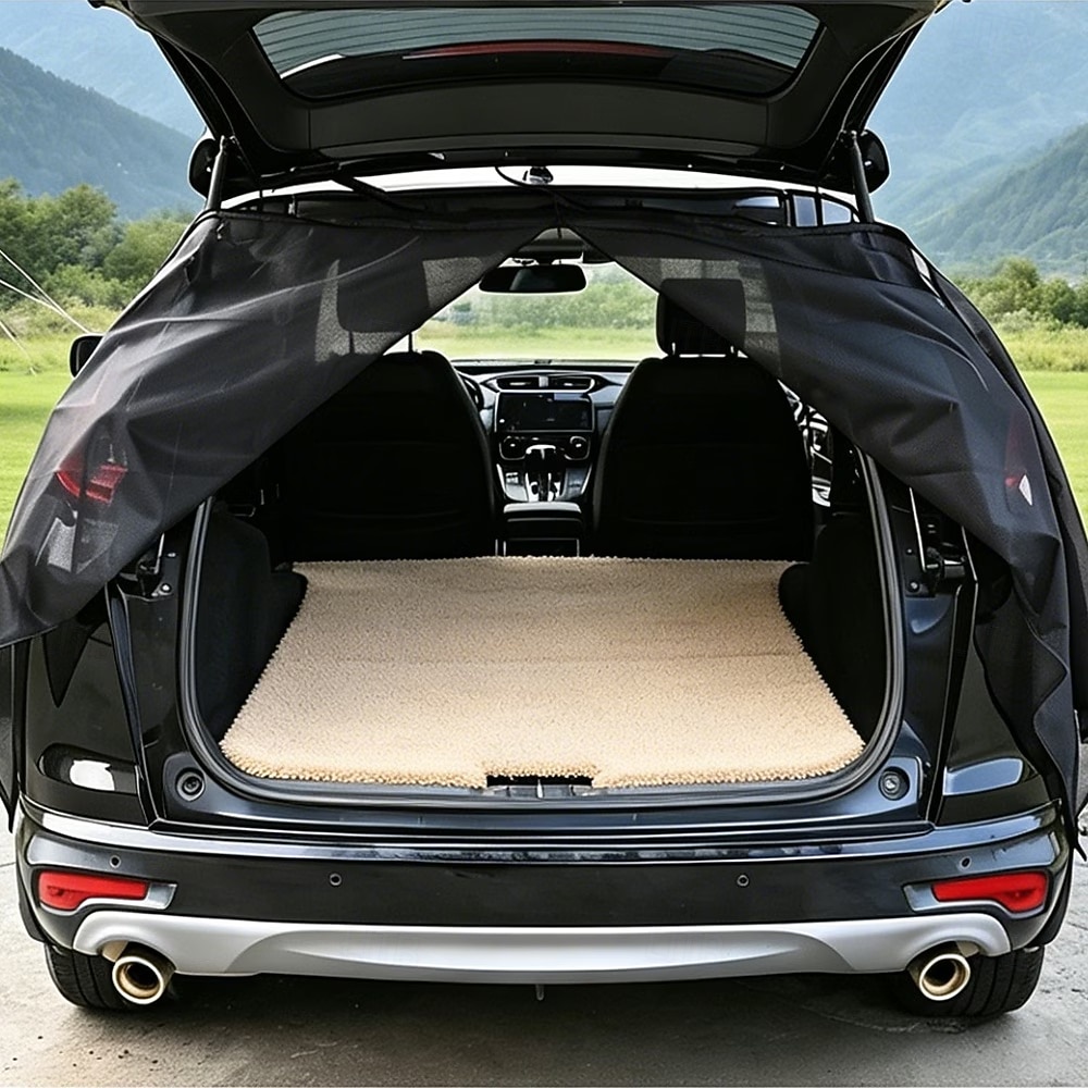 Magnetisch muggennet voor de kofferbak van de auto, geschikt voor zomerkamperen en picknicken, geventileerd anti-muggenscherm voor autoritten, universeel net voor de kofferbak van een SUV, muggennet 2026 - $27.99 –P4