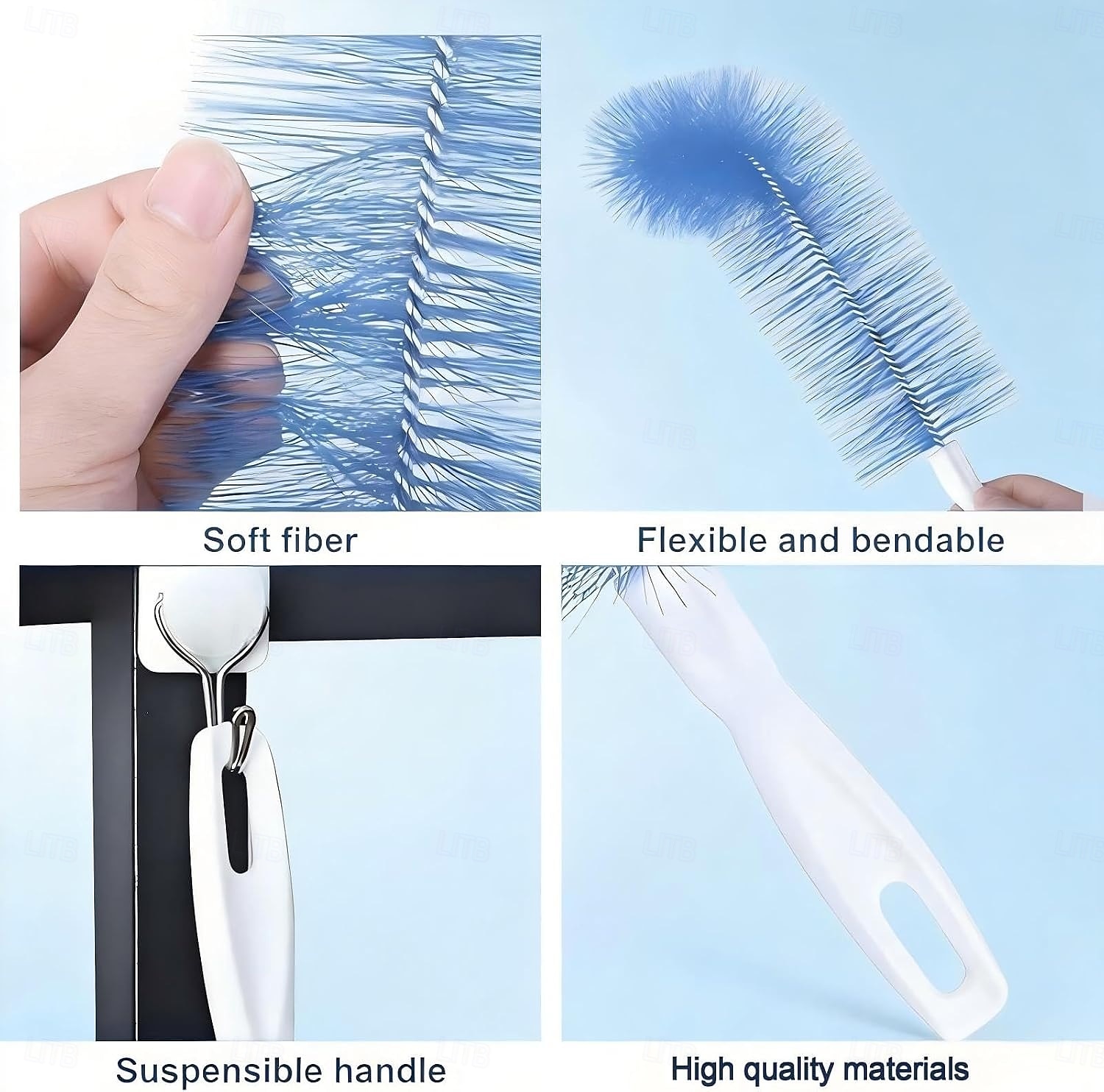 4 Pcs Bendable Microfiber Head, Reusable Dust Remover, Fan Cleaning Brush, Washable Microfiber Duster for Electric Fans, Air Conditioning, Car Vents, Blinds, Curtains 2026 - $9.99 –P8