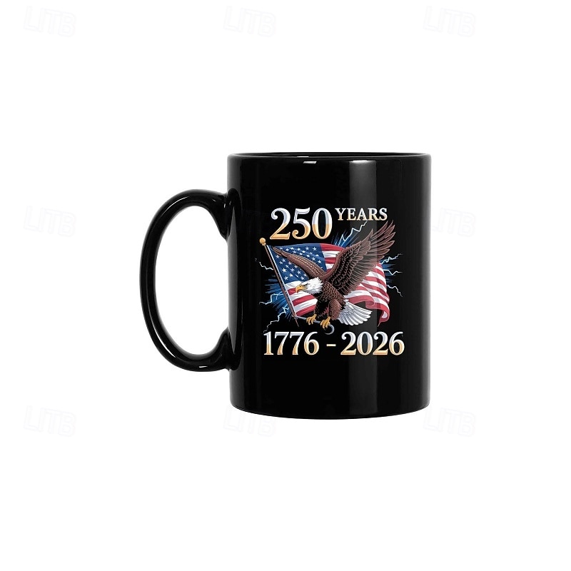 Mug commémoratif du 250e anniversaire des États-Unis (1776-2026), aigle à tête blanche américain patriotique &Mug commémoratif drapeau, cadeau du 550e anniversaire pour les anciens combattants &tasse de 2026 ? $17.99 –P4