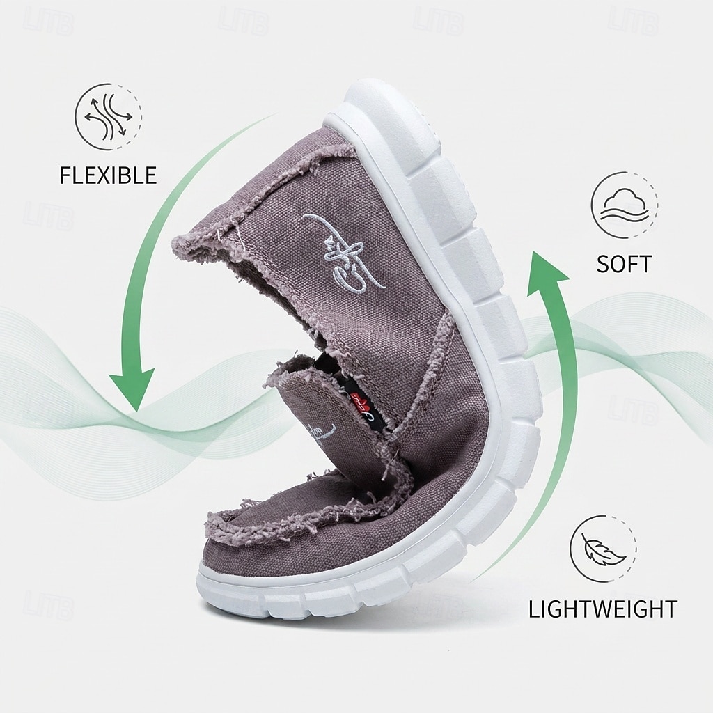 Mocasini slip-on din pânză spălată pentru bărbați – pantofi de mers ușori și respirabili, pentru purtare zilnică, călătorii, escapade de weekend și stil de viață relaxat 2026 - $26.99 –P4