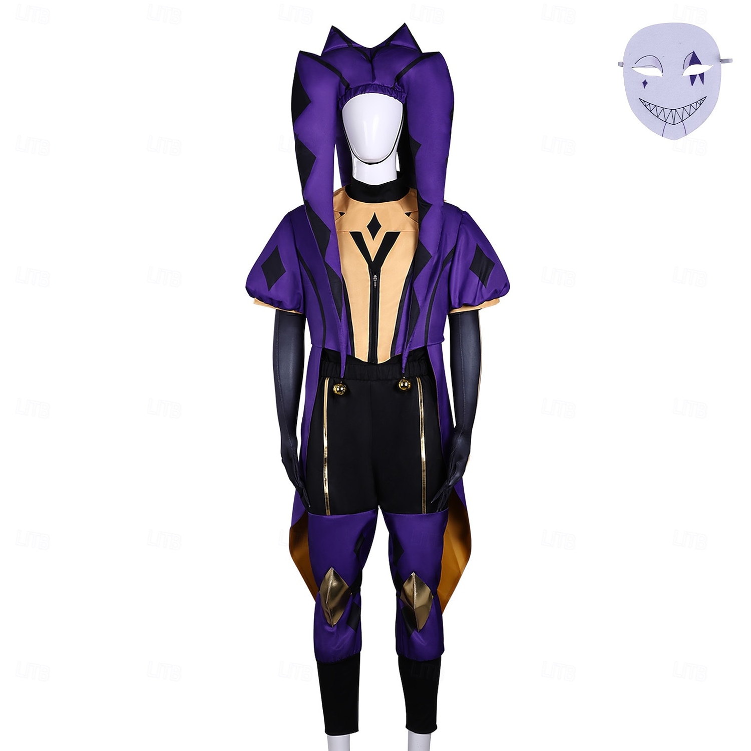 Horror Circus Clown Jester Fancy Costume Cosplay  Video Game Costumes for Adults' Men's Halloween Carnival Performance Comic Con Anime Expo 2026 - $116.99 –P2