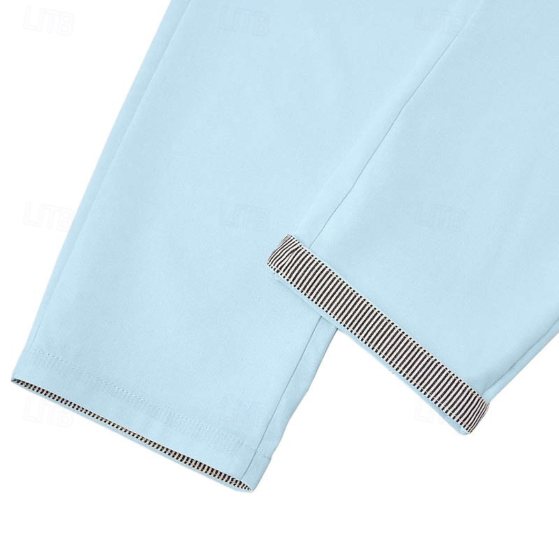 Hombre Pantalón corto Pantalones cortos de lino Pantalones cortos de verano Pantalones cortos de playa Correa Bolsillo Cintura elástica Color sólido Bloque de color Un Color Comodidad Transpirable 2026 - $27.99 –P6