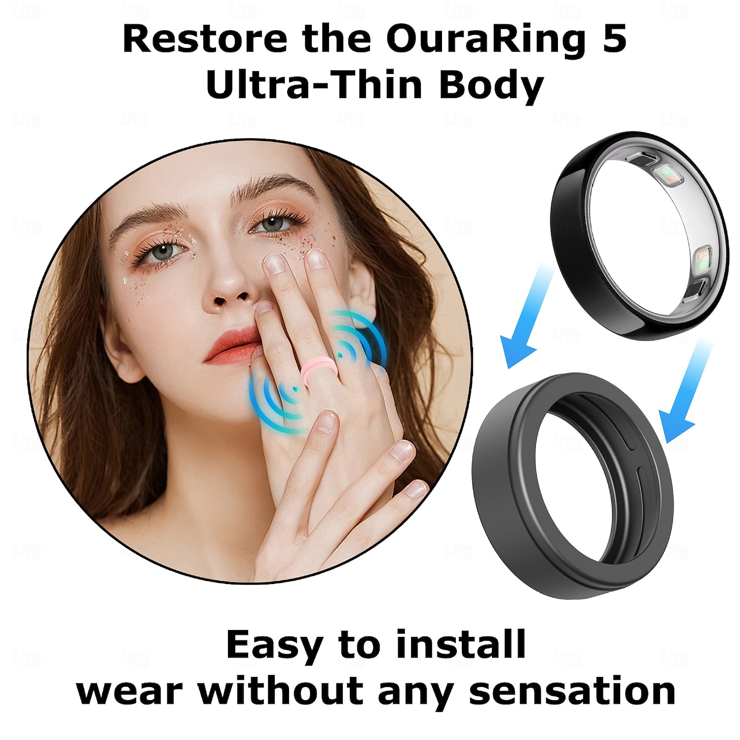 2026年 Oura Ring Gen 5用スマートリングプロテクター10個パック、ソフトシリコン製保護カバースリーブ、スマートリング用スリム傷防止ガード、マルチカラーアソートセット  コレクション – $25.99 –P3