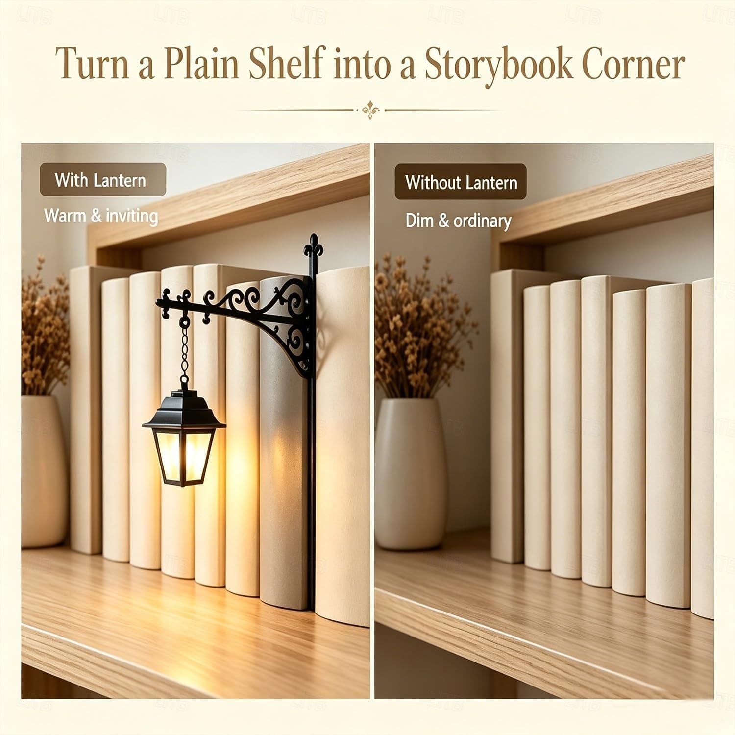 Bibliothekslaterne – dekorative Bücherregalbeleuchtung, wiederaufladbar, mit Fernbedienung, für Bücherwürmer, antike LED-Leseecke als Dekoration für Arbeitszimmer und Bibliothek 2026 - $28.99 –P5