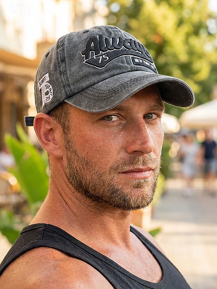 Men's Washed Cotton Baseball Cap, Adjustable Summer Hat, Lightweight Casual Travel Outdoor Hat, Vintage Urban Style, Multi-Color Cotton Cap for Summer Wear 2026 - $14.99 –P3