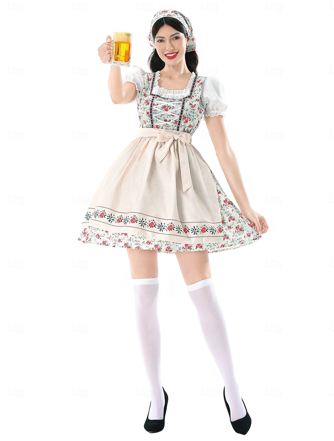 Oktoberfest Dirndl Dress Dirndl Set Mini Length Maid Bavarian German Munich Wiesn Women's Carnival Beer Festival Traditional Style Cloth 2026 - $69.99 –P7