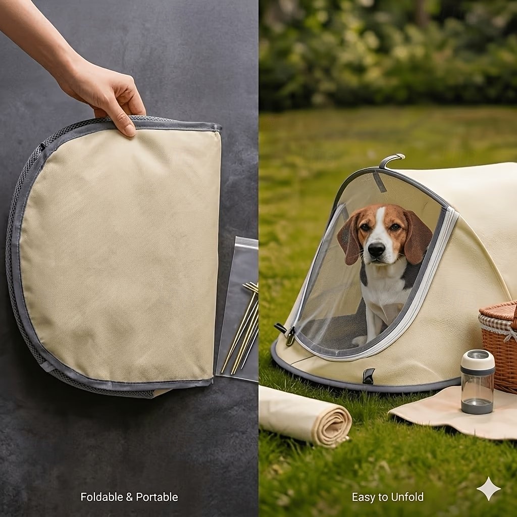 Collapsible Pet Tent (suitable For Cats And Dogs), Breathable Mosquito-proof Mesh Design, Indoor And Outdoor Dual-use Pet Bed, Suitable For Home, Camping, Grassland, Beach 2026 - $22.99 –P10