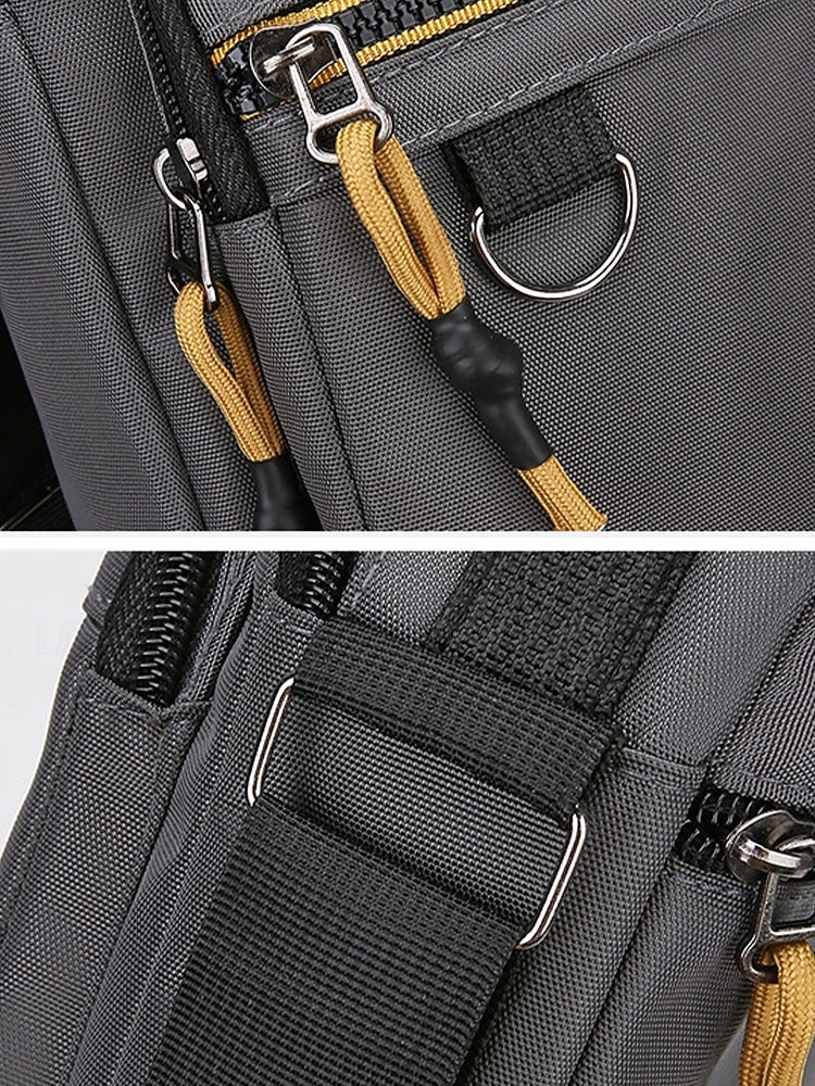 Męska torba listonoszka typu crossbody, lekka, poliestrowa torba na ramię, wielokieszeniowa, torba podróżna na co dzień, do pracy, na zakupy, na wakacje, do pracy na świeżym powietrzu, na co dzień, w 2026 - $11.99 –P5