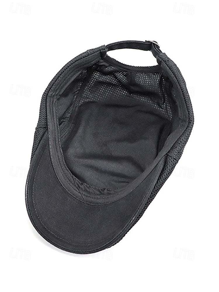 Men's Breathable Mesh Flat Cap Hat, Adjustable Polyester Summer Hat, Lightweight Casual Classic Travel Headwear, Multi-Color Summer Outdoor Sun Protection Cap 2026 - $14.99 –P7