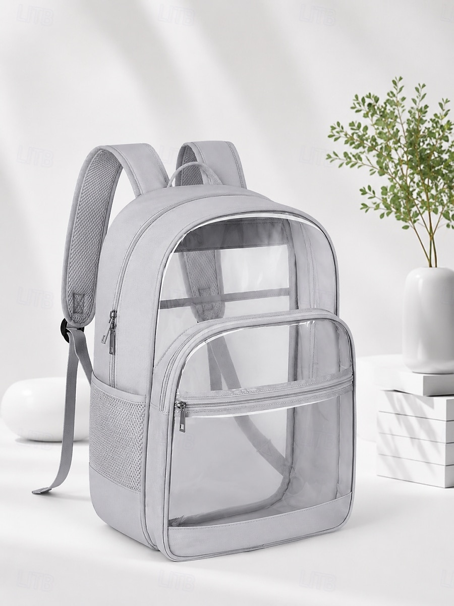 Heavy Duty Grey Clear Backpack Stadium Approved - Large  display picture 2