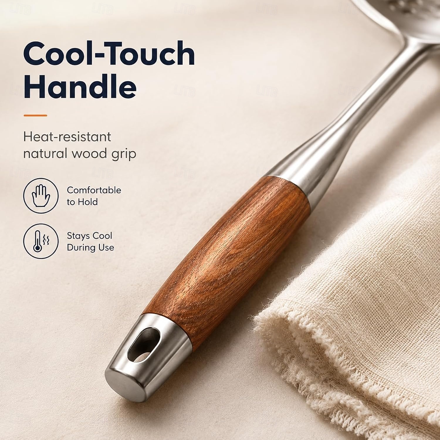 1/2 PCS Wooden Handle Stainless Steel Spider Strainer, 16 Inch Long Handle Deep Fry Skimmer Spoon, Heavy Duty Frying Scoop for French Fries, Pasta, Noodles, Dumplings and Hot Pot, Kitchen Cooking Tool 2026 - $15.49 –P9