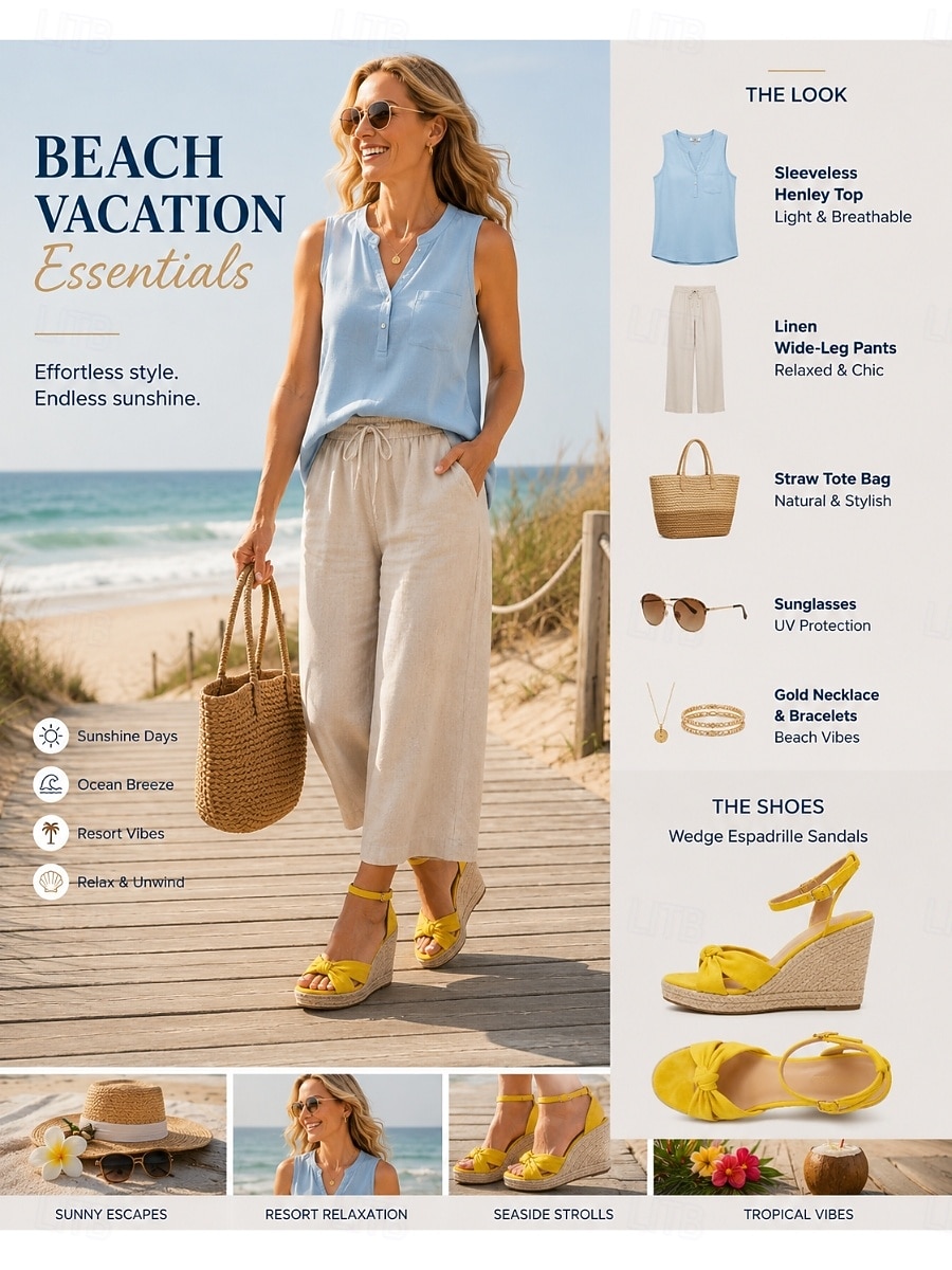 Sandálias espadrille femininas amarelas com plataforma e laço - sapatos sensuais de camurça com tira no tornozelo, perfeitos para férias na praia. de 2026 por $46.99 –P1