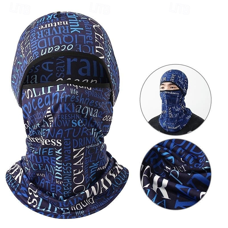 Neck Gaiter Neck Tube Cycling Cap  Bike Cap Balaclava UV Resistant Cycling Dust Proof Lightweight Soft Bike / Cycling Black White Royal Blue for Men's Adults' Mountain Bike / MTB Skiing Hunting 2026 - $12.99 –P8