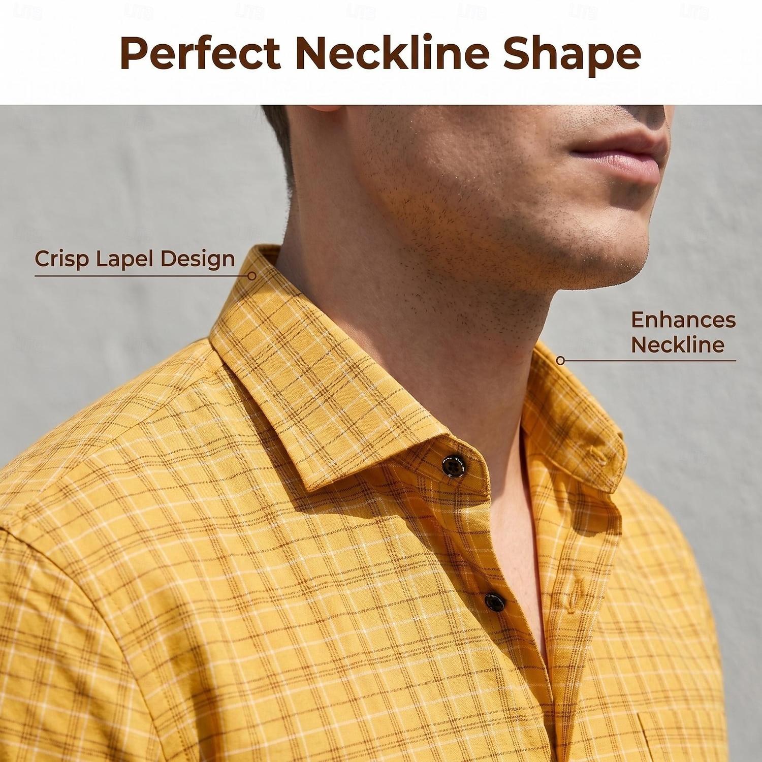 Voor heren Overhemd Overhemd met knopen Ruitjes Casual Dagelijks Lichtgeel Rood Lange mouw Strijkijzer Zomer Lente Kleding Lapwerk 2026 - $31.99 –P4