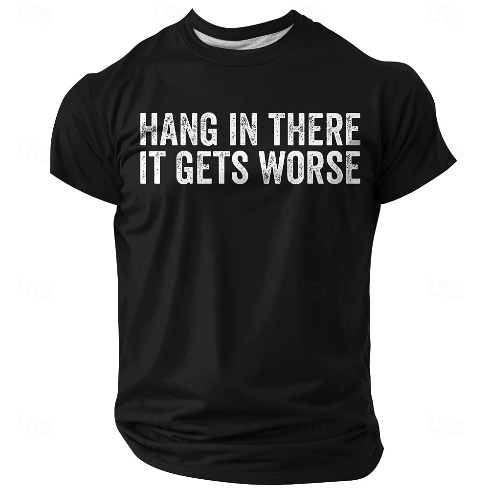 Camiseta de manga corta con cuello redondo, estilo casual, para uso diario, con estampado gráfico y mensaje sarcástico de humor negro. Tallas: S, M, L, XL, XXL y XXXL. 2026 - $19.99 –P3