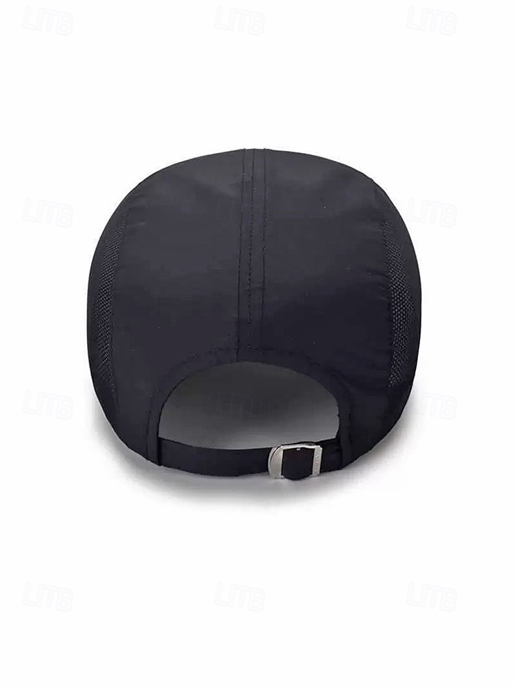 herr snabbtorkande nätkeps andningsbar polyester justerbar sommarhatt lätt utomhus golf fiske vandring resor sportkeps flera färger 2026 - $11.99 –P8