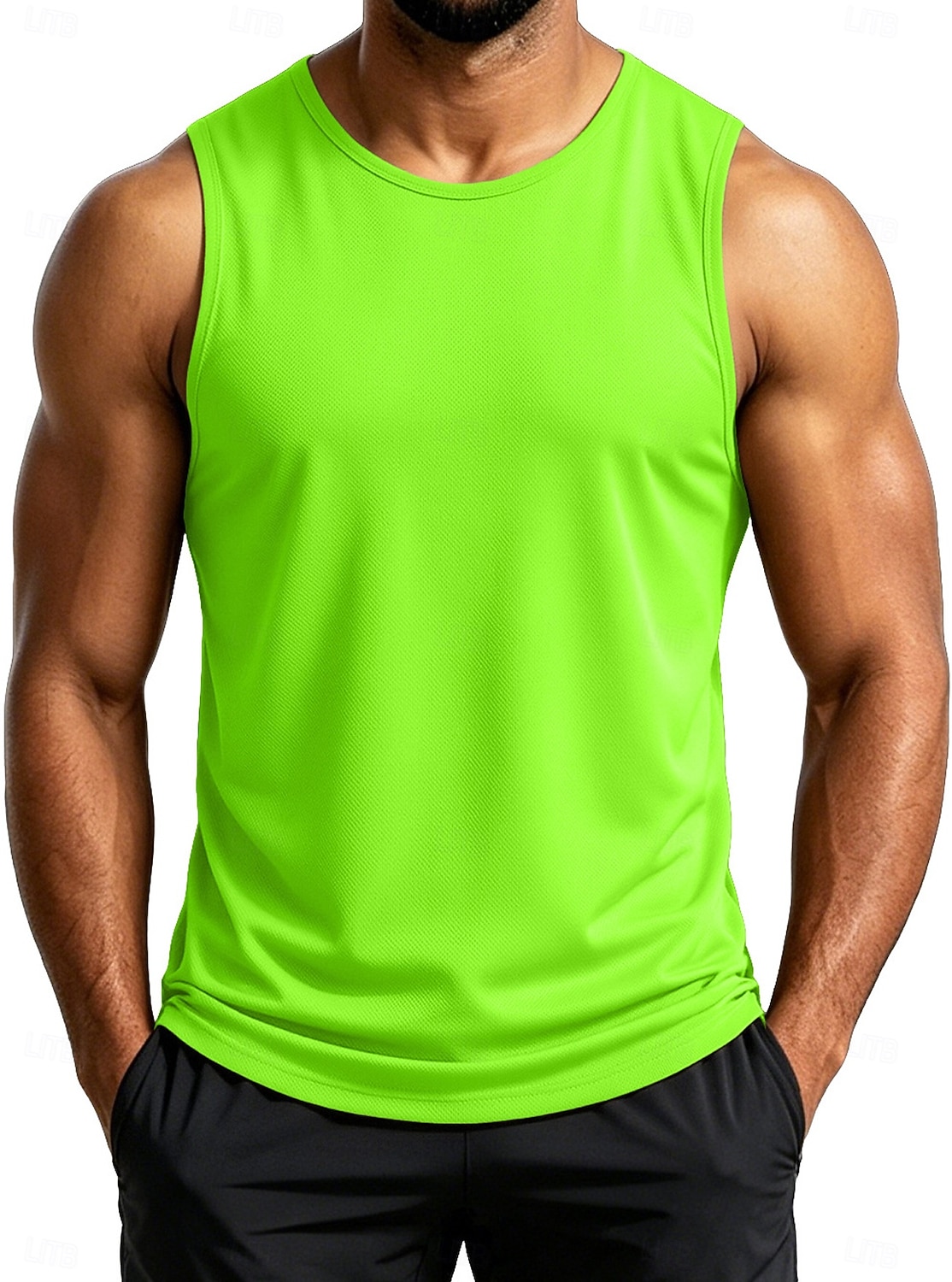 Men's Tank Sleeveless Round Neck Summer Solid Color Sports Soak Off Quick Dry Plain Casual Activewear Light Khaki Light Green Royal Blue Top Tee for Men 2026 - $17.99 –P1