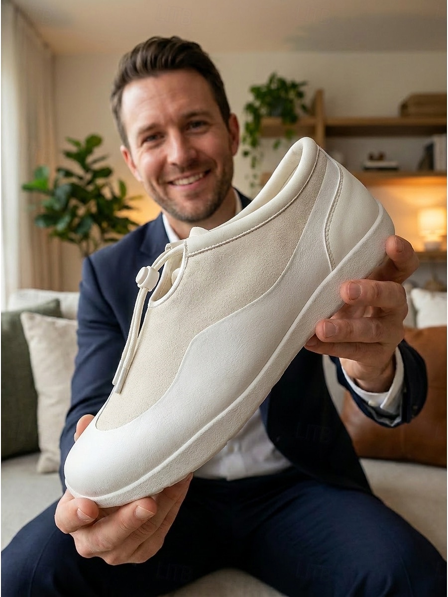 Men's Island & Cruise White Slip-On Loafers, Lightweight Casual Deck Shoes, Comfortable Vacation Shoes for Cruise, Resort, Summer Travel 2026 - $34.99 –P2