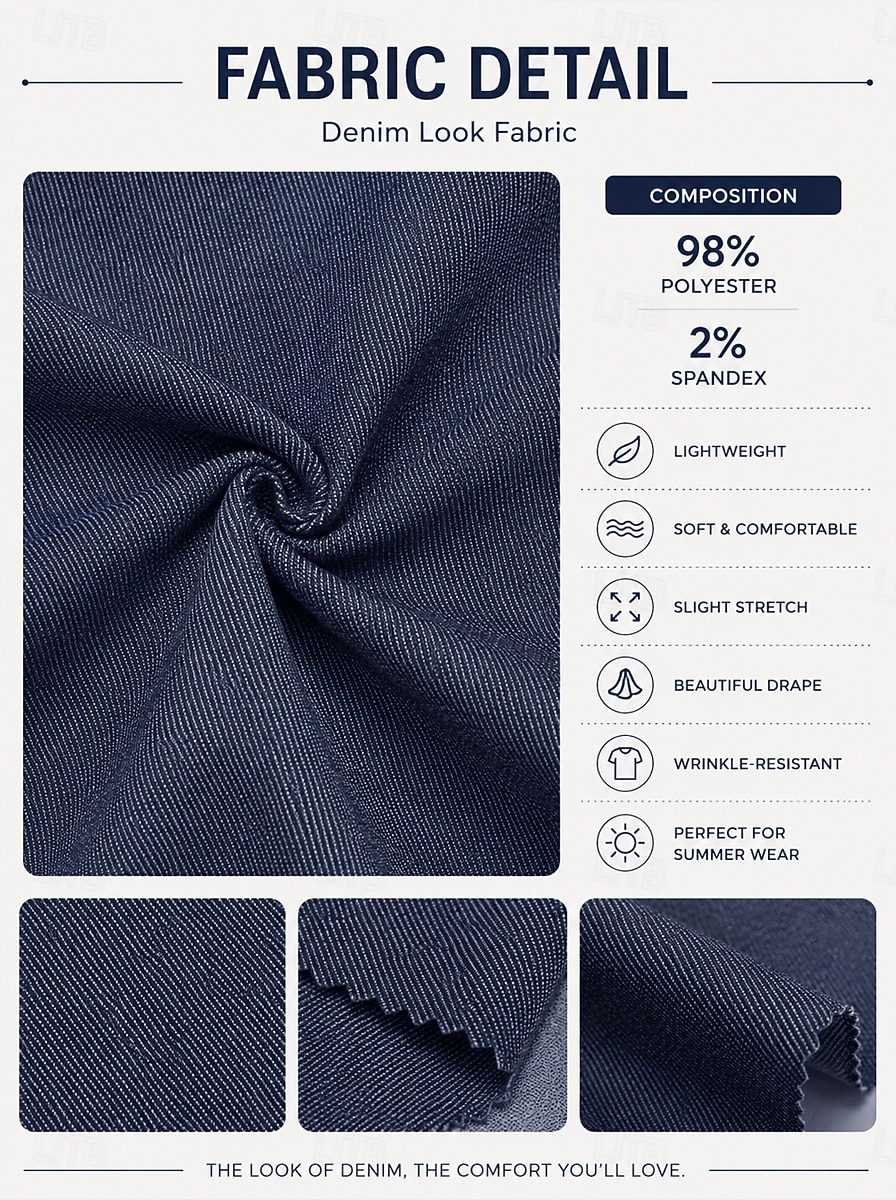 Women's Knee Length Dress Casual Dress Elegant Vacation Casual Daily Outdoor Vacation Regular Fit Plain Short Sleeve Crew Neck Blue Navy Blue Summer Spring 2026 - $36.99 –P5