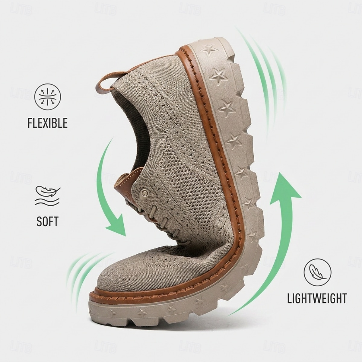 Sneakers casual da uomo in maglia: scarpe comode e traspiranti con lacci, calzature eleganti e casual ideali per passeggiate in città, viaggi e per tutti i giorni. del 2026 a $42.99 –P2