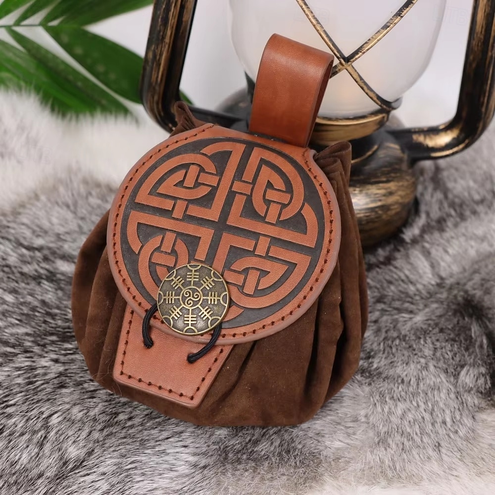 Retro Vintage Medieval Renaissance Waist Bag Viking Celtic Knight Ranger Shieldmaiden Fancy Dress Celtic Viking Fantasy Halloween Carnival Masquerade Renaissance Fair LARP Adults' More Accessories 2026 - $14.49 –P1