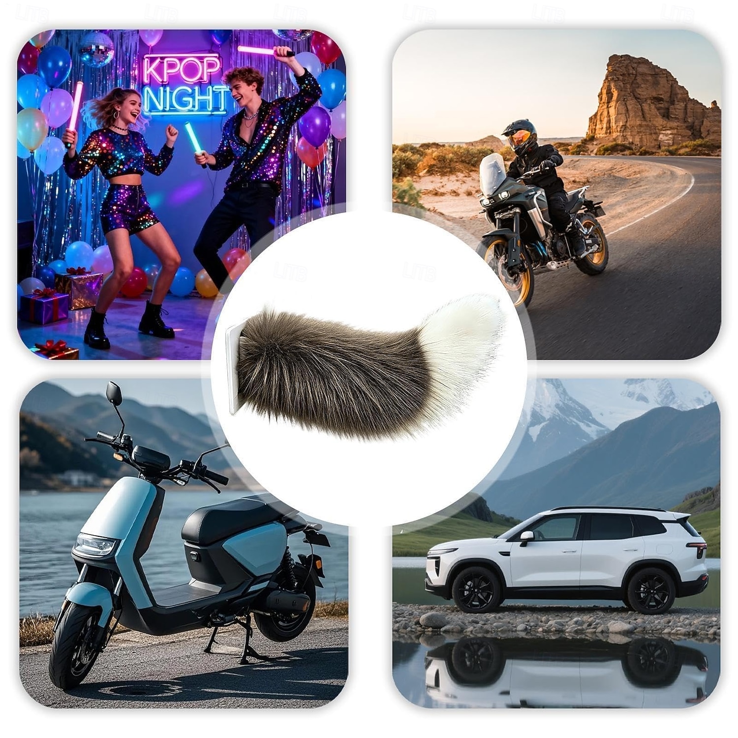 Coda di volpe mobile elettronica con telecomando, accessorio auto kawaii motorizzato con diverse modalità di funzionamento e facile installazione adesiva. del 2026 a $20.99 –P16