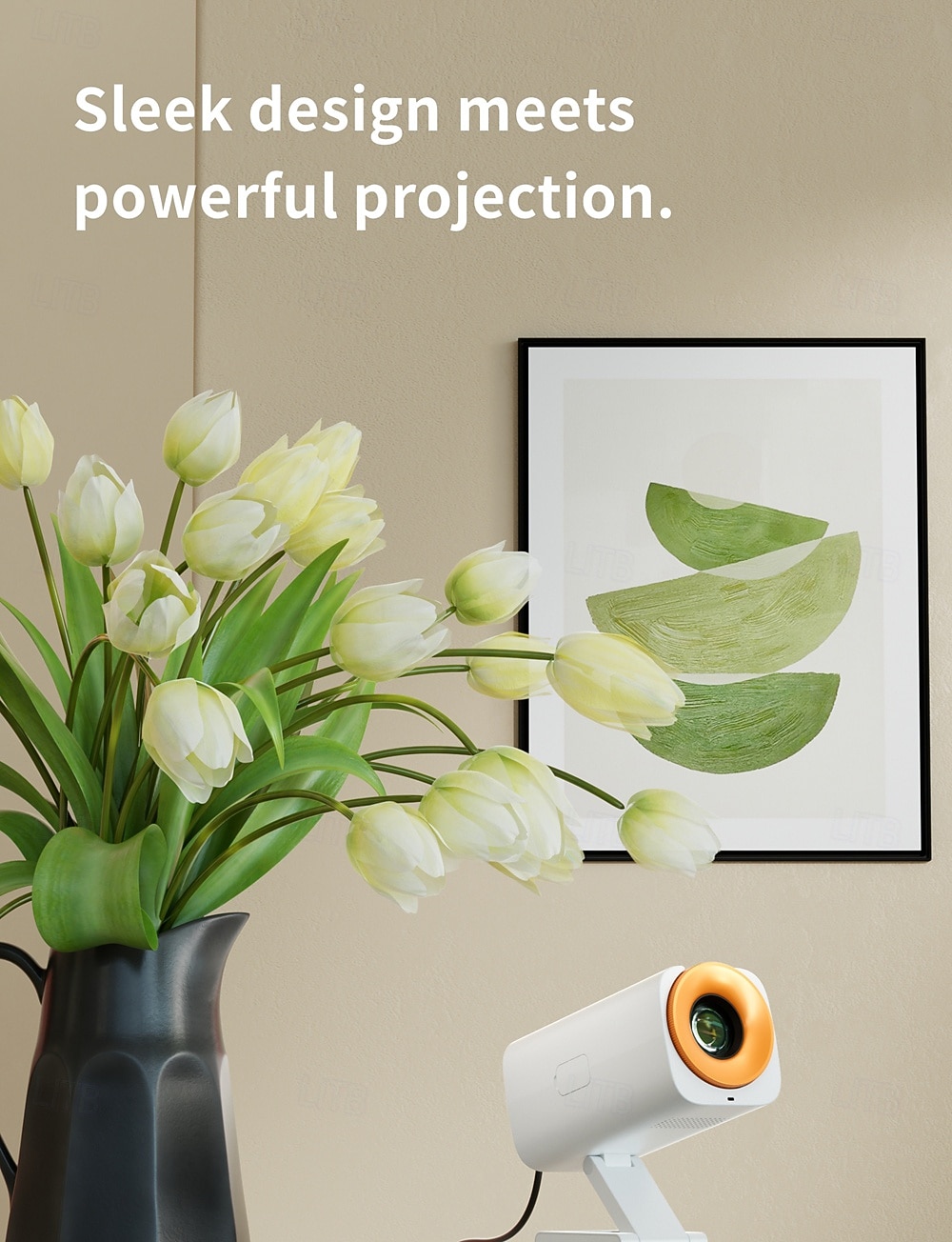 Portable Projector, Stylish Design HD Movie Projector with Foldable Stand, Mini Home Theater Projector Support 1080P, Video Projector for iPhone/Android/Laptop/TV Stick, Indoor Outdoor Use 2026 - $119.99 –P1