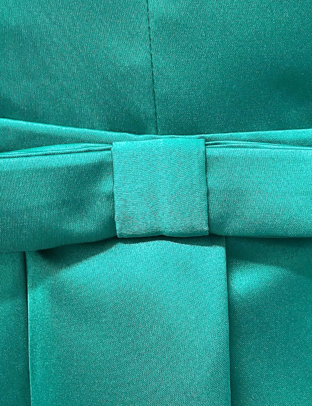 Sheath Column Knee Length Cocktail Dresses Party Dresses Elegant Minimalist 3/4 Length Sleeve V Neck Formal Wedding Guest Satin with Sash / Ribbon Pure Color 2026 - $126.99 –P9