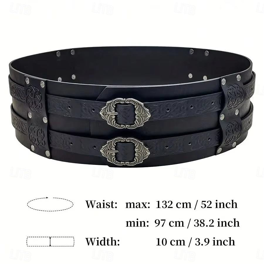 Retrò Vintage Medievale Rinascimento Cintura in Vita Guerriero Vichingo Ranger Costume Per uomo Vichingo Halloween Carnevale Fiera Rinascimentale LARP Adulti Cintura del 2026 a $23.99 –P6