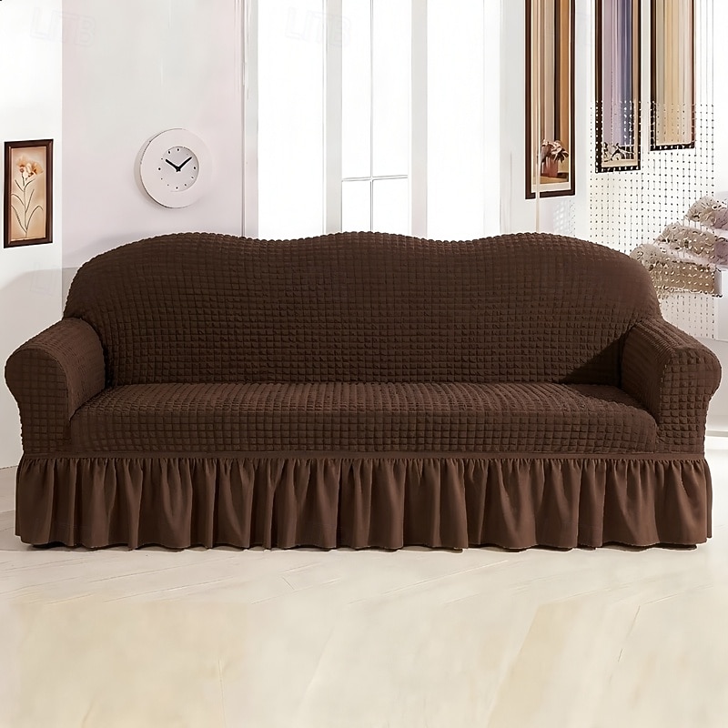 Country Style 3D Stretch Sofa Cover with Skirt, Washable Elastic Couch Slipcover for 1/2/3/4 Seater, Fitted Furniture Protector 2026 - $47.99 –P9