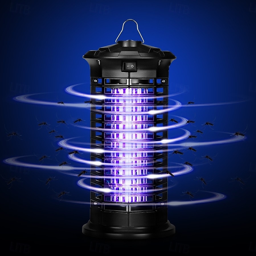 Elektrische vliegenvanger voor buiten, 365 nm, verdelgt ongewenste bezoekers, IP66 waterdicht, slimme lichtsensor, geluidsarme werking, voor binnen en buiten. 2026 - $41.99 –P7