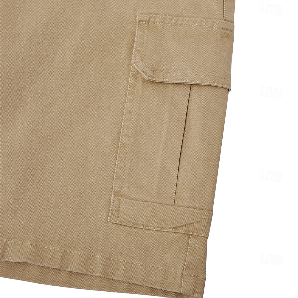 Per uomo Carico tattico Pantaloncini cargo Shorts Pantaloncini casual Tasca Semplice Sopra il ginocchio Casuale All'aperto Abbigliamento casual alla moda Moda Streetwear Cáqui Escuro Nero Inelastico del 2026 a $29.99 –P12