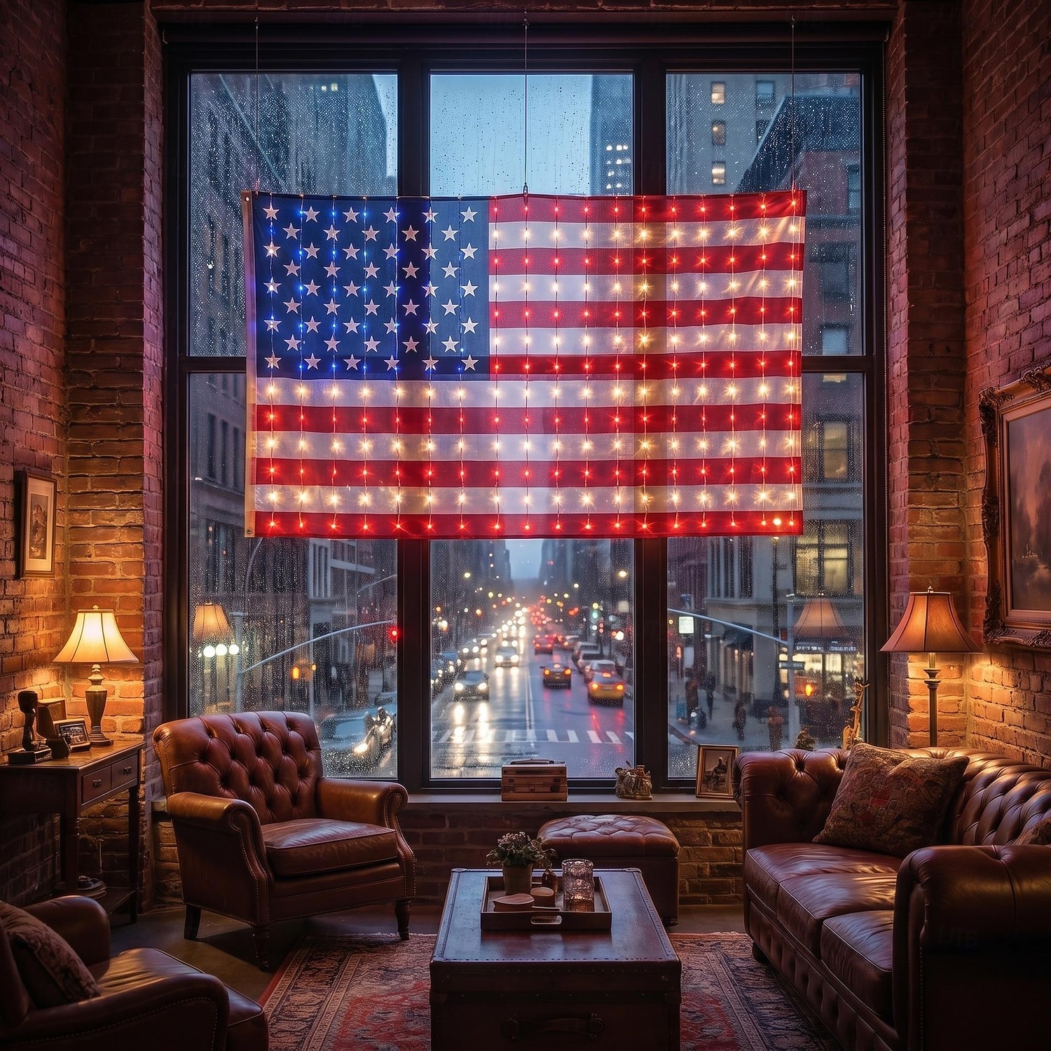 Lichterkette mit amerikanischer Flagge zum 250. Jahrestag der USA, 1,8 m lang, 128 LEDs in Rot, Weiß und Blau, USB-Anschluss, patriotische Fensterbeleuchtung für den 4. Juli, Unabhängigkeitstag, 2026 - $23.99 –P3