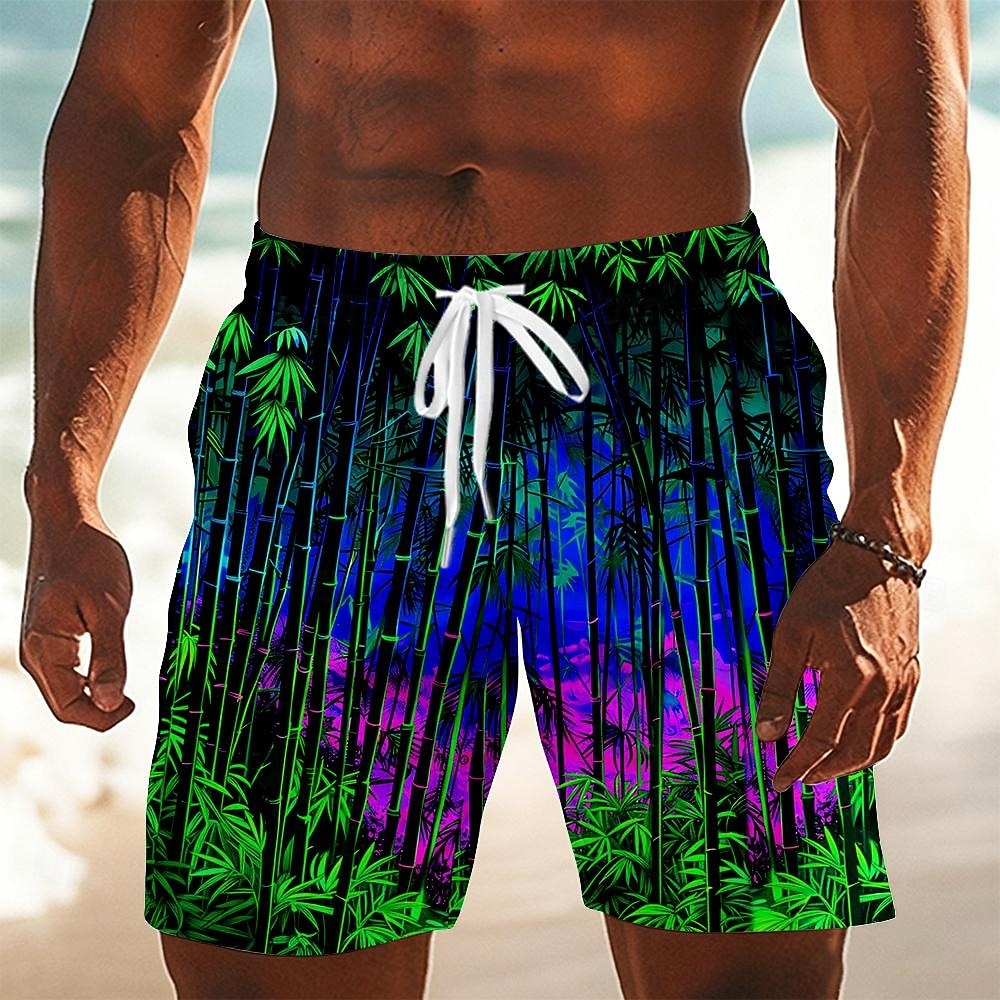 Per uomo Piante Bambù Costumi da bagno Costumi da bagno Pantaloncini da bagno Pantaloncini da Surf Misura del girovita medio Casual Quotidiano All'aperto Tasche Laterali fodera in rete Coulisse del 2026 a $20.99 –P2