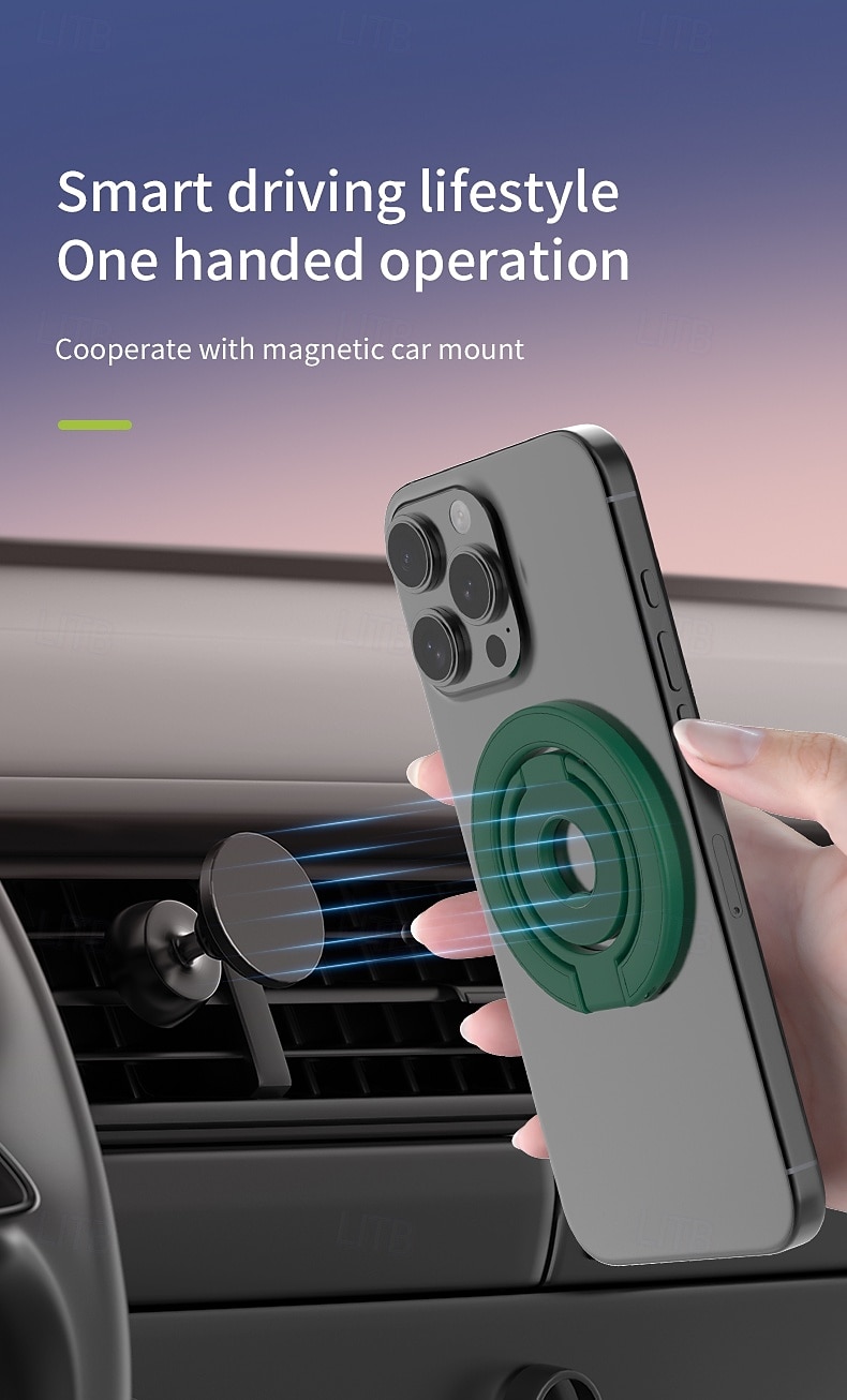 Anello di supporto magnetico per telefono compatibile con MagSafe, supporto a tripla piega per iPhone 17 16 15 14 13 12 Pro Max Plus, impugnatura magnetica per telefono su entrambi i lati. &Supporto del 2026 a $17.99 –P5