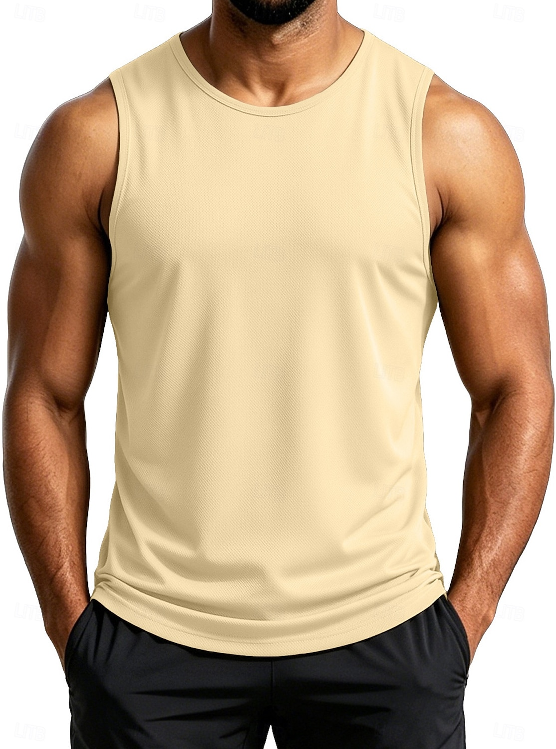 Men's Tank Sleeveless Round Neck Summer Solid Color Sports Soak Off Quick Dry Plain Casual Activewear Light Khaki Light Green Royal Blue Top Tee for Men 2026 - $17.99 –P5