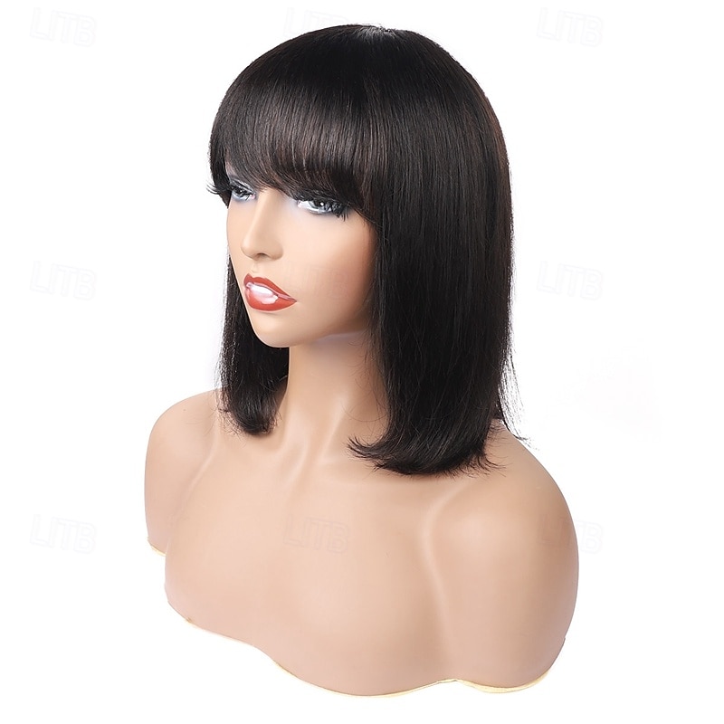 Machine-made BOBO Human Hair Wig Straight Human Hair 150% Density For Black Women 2026 - $131.99 –P4