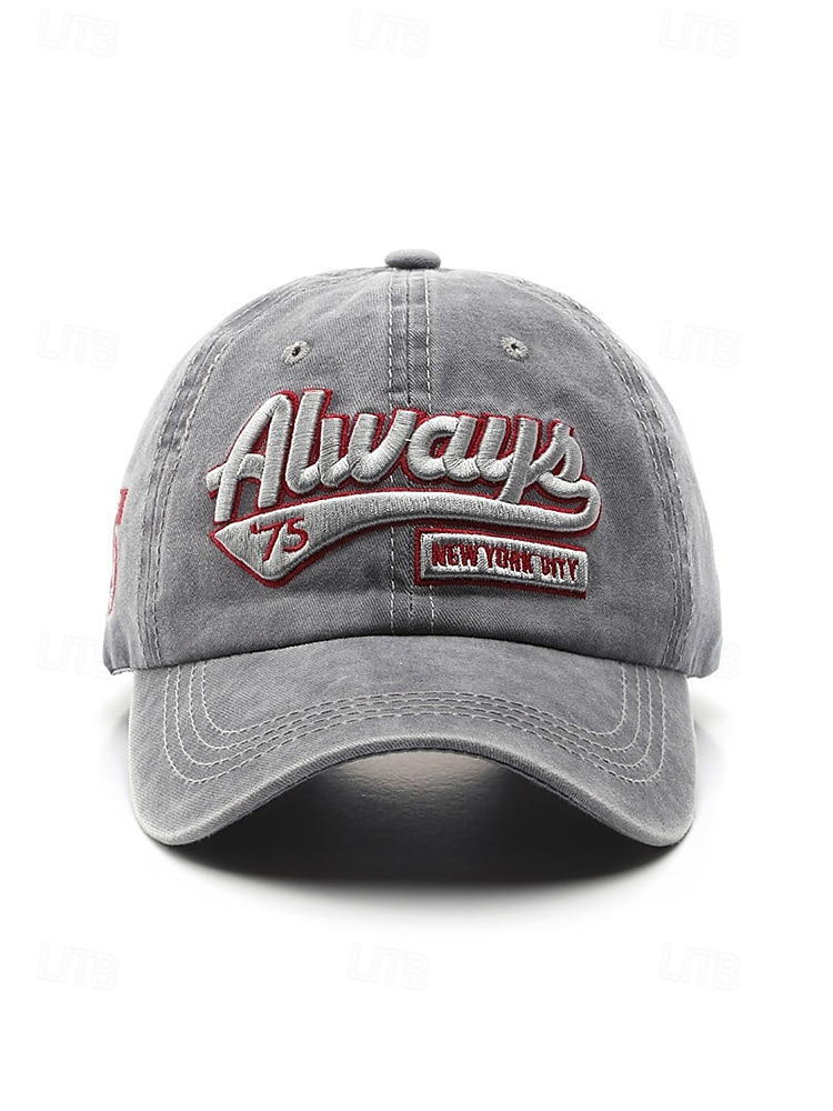 Men's Washed Cotton Baseball Cap, Adjustable Summer Hat, Lightweight Casual Travel Outdoor Hat, Vintage Urban Style, Multi-Color Cotton Cap for Summer Wear 2026 - $14.99 –P5