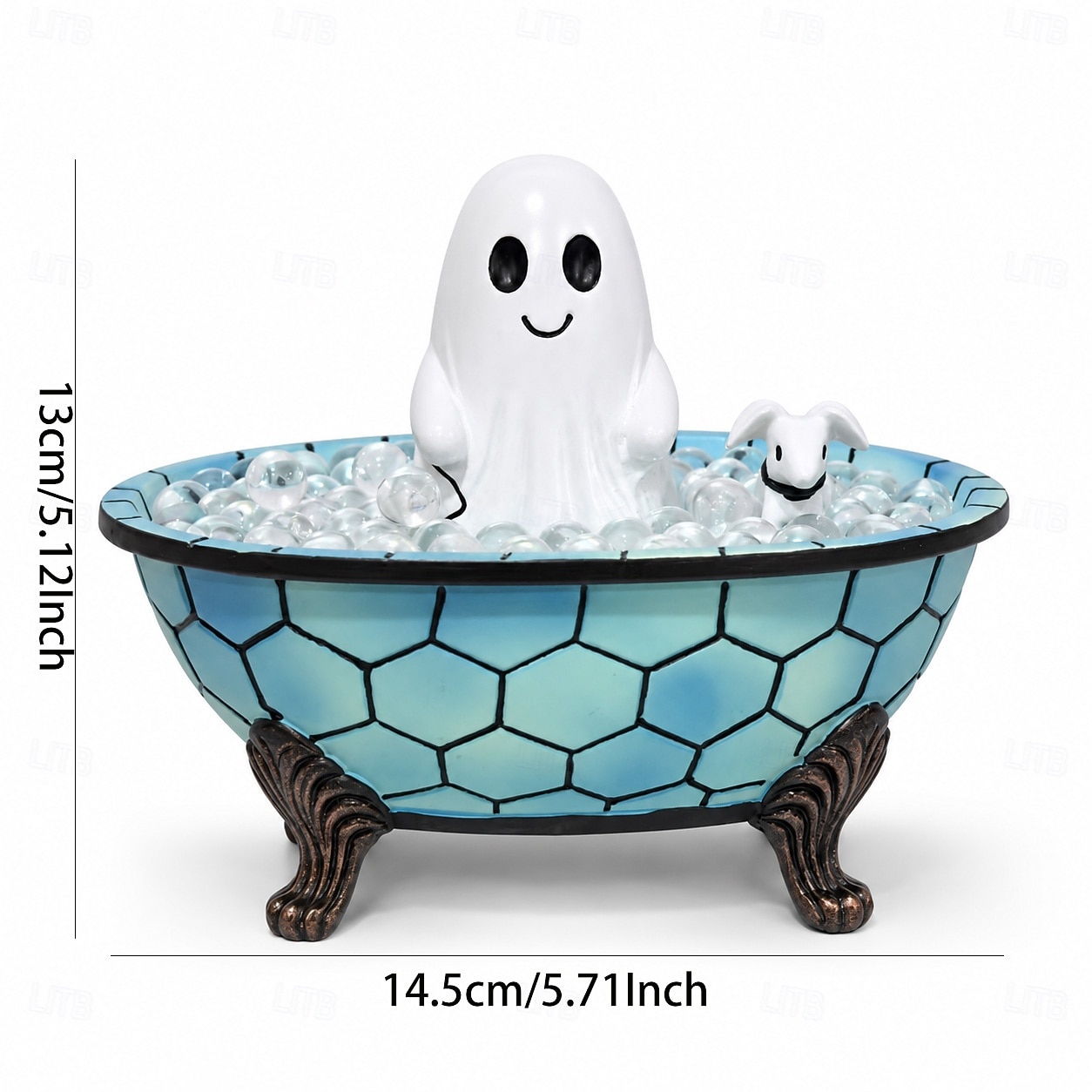 2026年 ハロウィンの幽霊バスタブナイトライトLED樹脂製フィギュアランプ、光る幽霊 &犬の装飾テーブルライト、寝室、リビングルーム、オフィス、ホリデーギフト用の不気味なカボチャパーティーの雰囲気の装飾  コレクション – $22.99 –P6