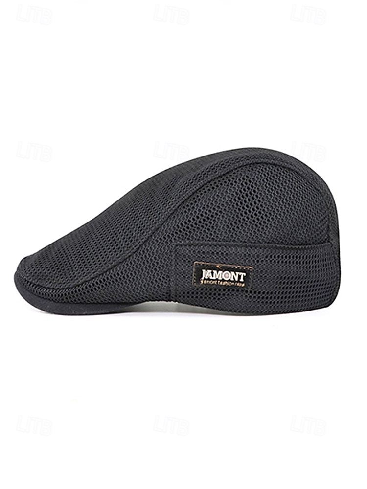 Men's Breathable Mesh Flat Cap Hat, Adjustable Polyester Summer Hat, Lightweight Casual Classic Travel Headwear, Multi-Color Summer Outdoor Sun Protection Cap 2026 - $14.99 –P6