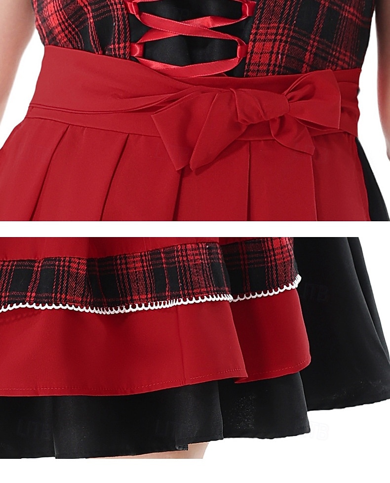 Oktoberfest Dirndl Dress Carnival Costume Mini Length Sexy Square Neck German Alpine Heritage Wiesn Women's Carnival Beer Festival Traditional Style Cloth 2026 - $66.99 –P2