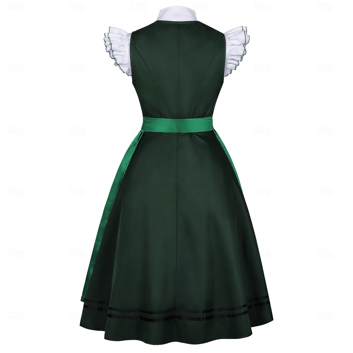 Oktoberfest Robe Dirndl Ensemble Dirndl Blouse Dirndl Longueur midi Tablier aspect satiné Femme de ménage Allemand Alpin Patrimoine Prairies Femmes Carnaval Fête de la Bière Tissu de style de 2026 ? $92.99 –P3