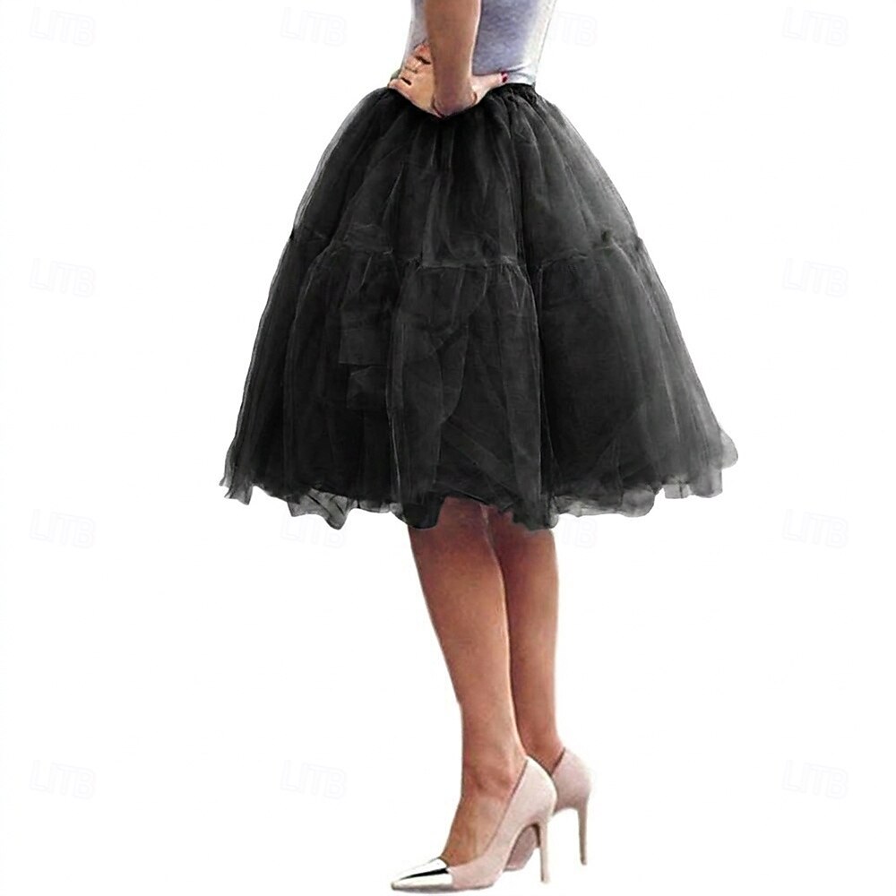 Jupe à cerceaux Tutu Sous jupe Années 1950 Rétro Vintage Princesse Adulte Femmes Bal de promo Tenue de soirée Cocktail Se déguiser de 2026 ? $37.99 –P3