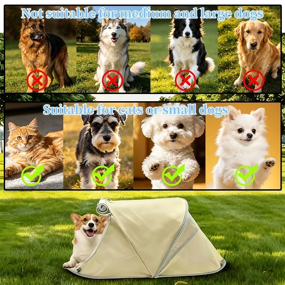 Collapsible Pet Tent (suitable For Cats And Dogs), Breathable Mosquito-proof Mesh Design, Indoor And Outdoor Dual-use Pet Bed, Suitable For Home, Camping, Grassland, Beach 2026 - $22.99 –P6