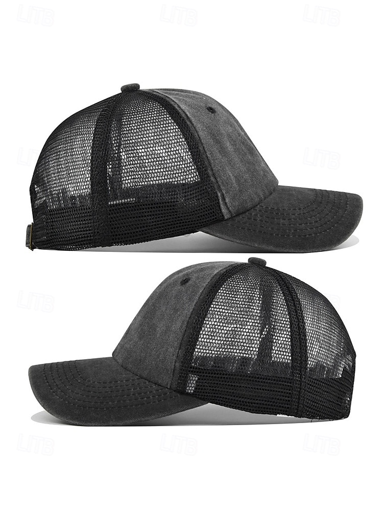 Damska czapka typu trucker z siateczki bawełnianej, regulowana czapka baseballowa w wielu kolorach, oddychająca, letnia, codzienna czapka do noszenia w podróży, na plaży, na świeżym powietrzu i na co 2026 - $11.99 –P7